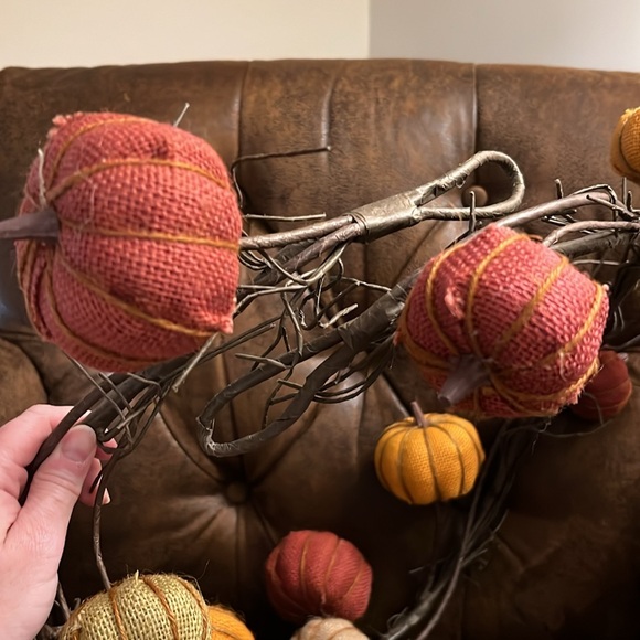 Pumpkin patch flexible wire decor for mantle or wreath - Picture 4 of 6